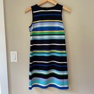Maggie London Sheath Striped Dress, Size 2 Sleeveless Women’s